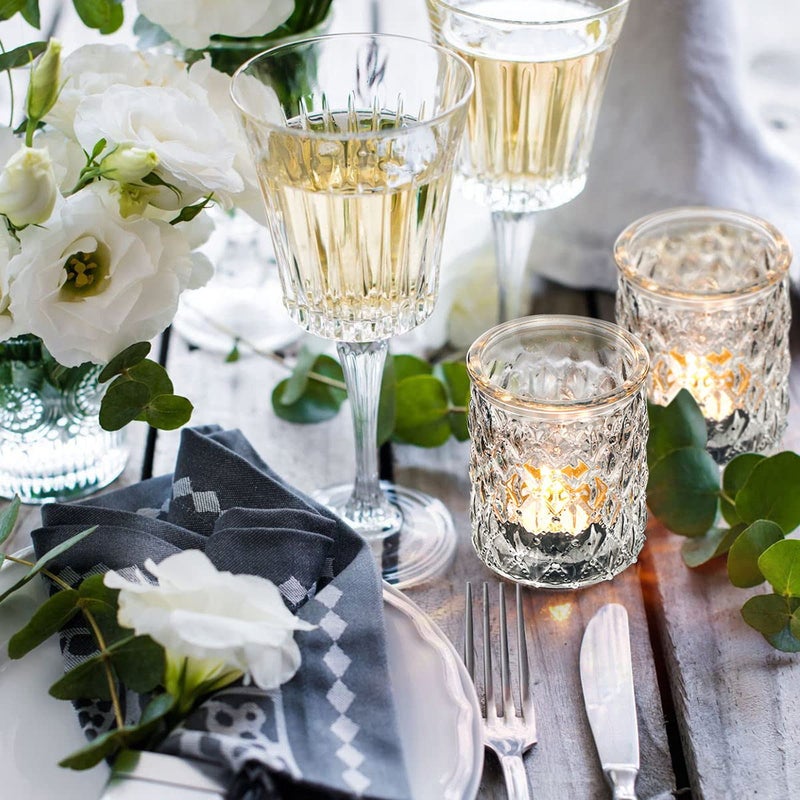 NITIME 36pcs Votive Candle Holders for Wedding Centerpieces  Clear Glass Candle Holder in Bulk  Tealight Candle Holder for Party Decorations and Home Decor - Image 3